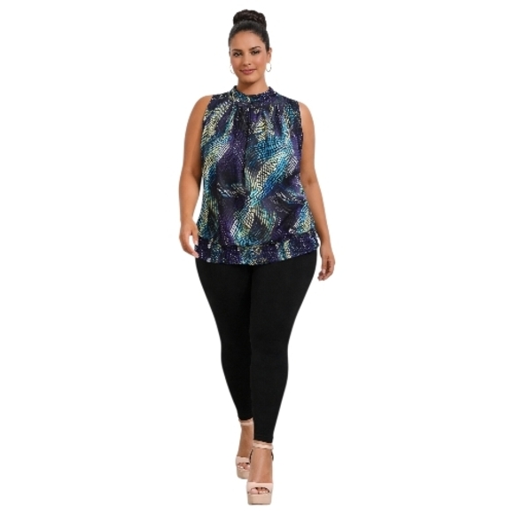 Cato Multicolor Patterned Top - Picture 2 of 7